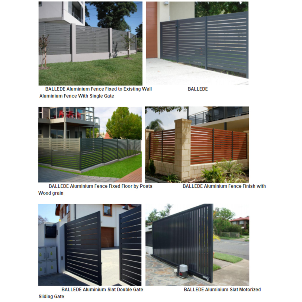 aluminum slat fence